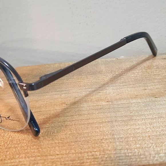 New Sean John Metal Eyeglass Frame, Rx'able, half rim Aviator style mens glasses - Picture 2 of 6
